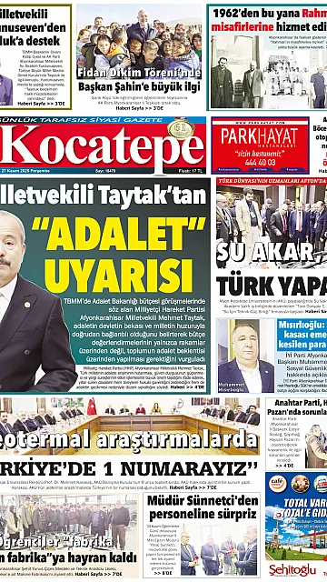 E-Gazete - Tarih: 27 Kasım 2025