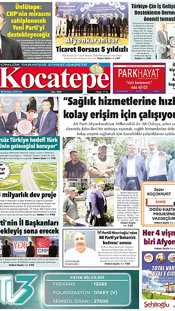 E-Gazete - Tarih: 28 Temmuz 2026