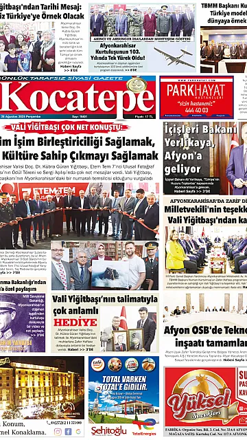 E-Gazete - Tarih: 28 Ağustos 2025