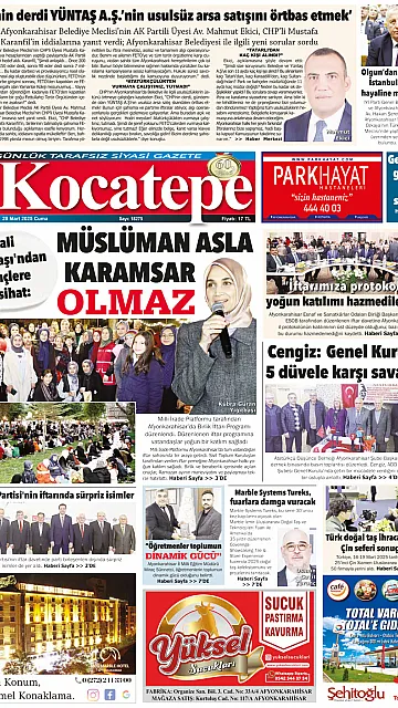 E-Gazete - Tarih: 28 Mart 2025