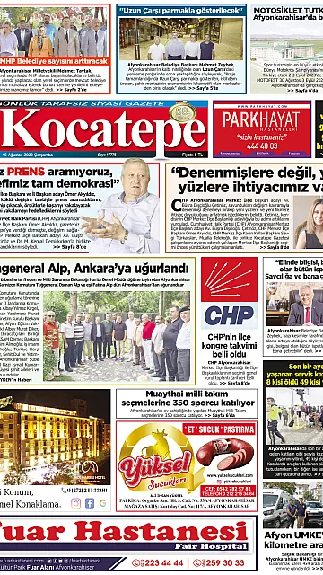 E-Gazete - Tarih: 16 Ağustos 2023