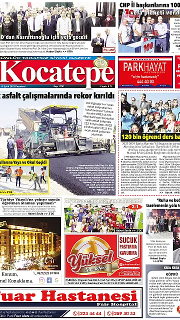 E-Gazete - Tarih: 11 Eylül 2023