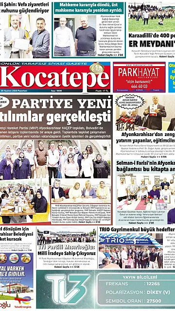 E-Gazete - Tarih: 29 Haziran 2026
