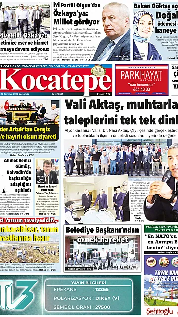 E-Gazete - Tarih: 29 Temmuz 2026