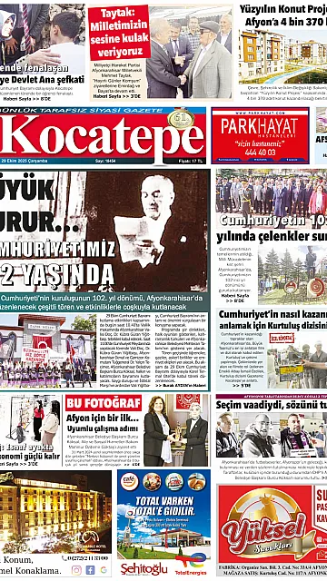 E-Gazete - Tarih: 29 Ekim 2025