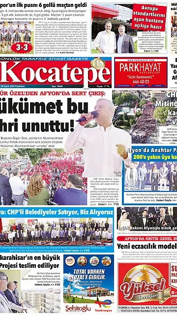E-Gazete - Tarih: 29 Eylül 2025