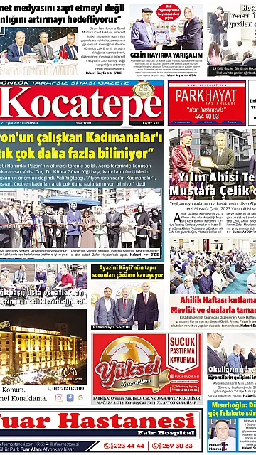 E-Gazete - Tarih: 23 Eylül 2023