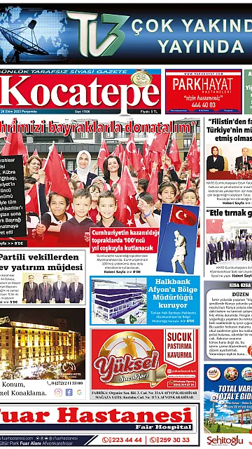 E-Gazete - Tarih: 26 Ekim 2023