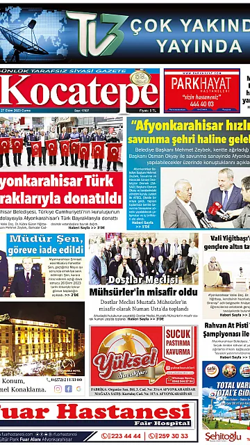 E-Gazete - Tarih: 27 Ekim 2023