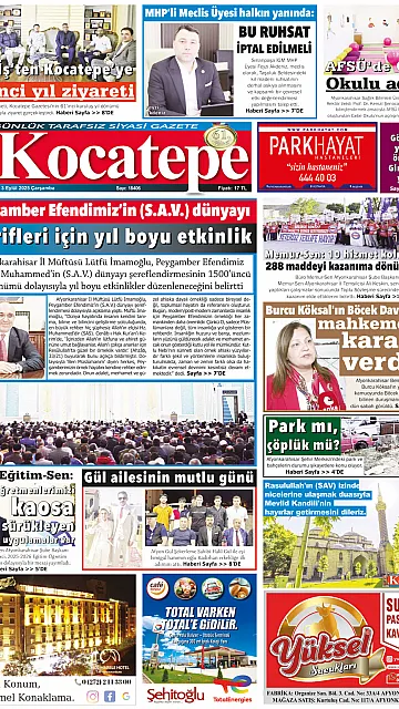 E-Gazete - Tarih: 03 Eylül 2025
