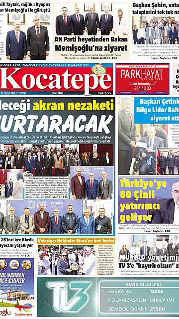 E-Gazete - Tarih: 30 Nisan 2026