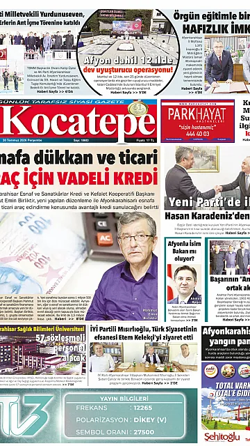 E-Gazete - Tarih: 30 Temmuz 2026
