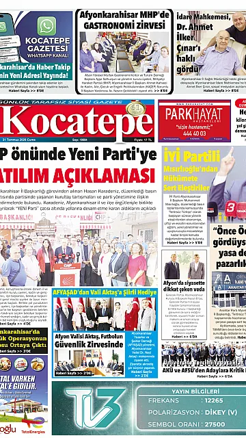E-Gazete - Tarih: 31 Temmuz 2026