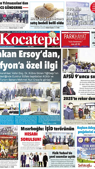 E-Gazete - Tarih: 31 Aralık 2025