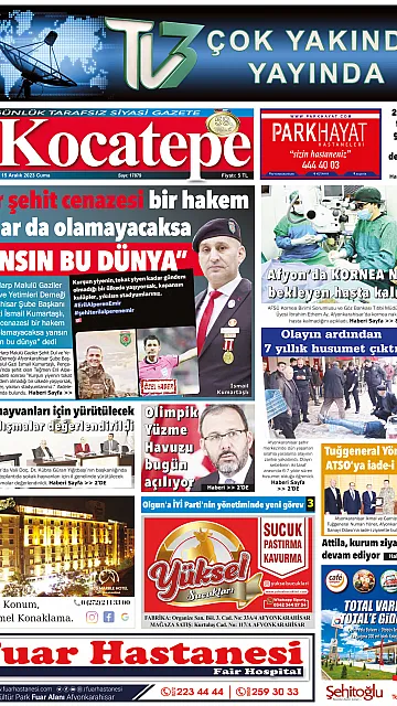 E-Gazete - Tarih: 15 Aralık 2023