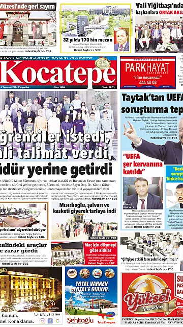E-Gazete - Tarih: 04 Temmuz 2024