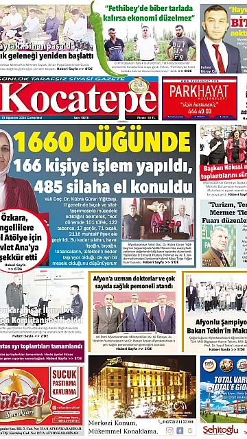 E-Gazete - Tarih: 10 Ağustos 2024