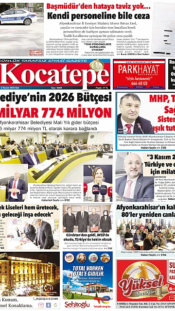 E-Gazete - Tarih: 04 Kasım 2025