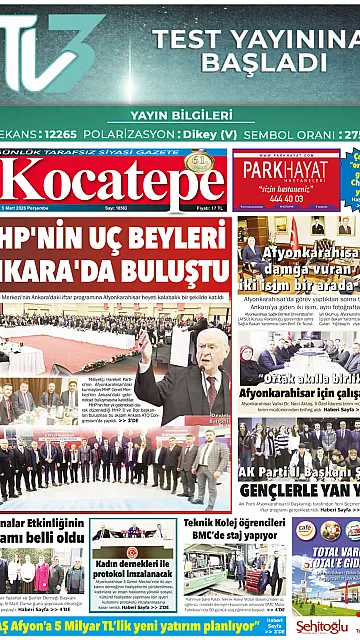 E-Gazete - Tarih: 05 Mart 2026