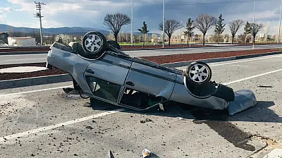 150 Metre Sürüklendi! Afyon'da Korkunç Kaza Kamerada
