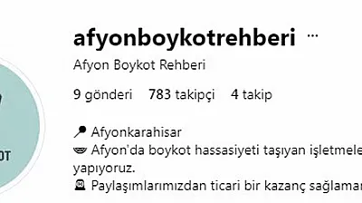 Afyon Boykot Rehberi Kuruldu! Hangi İşletmeler Boykot Ürünü Satmıyor?