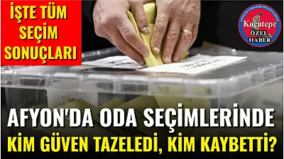 Afyon'da Oda Seçimlerinde Kim Güven Tazeledi, Kim Kaybetti?