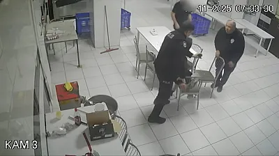 Afyon Polisi'nin Operasyonu Güvenlik Kamerasında