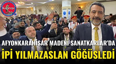 Afyonkarahisar Madeni Sanatkarlar'da İpi Yılmazaslan Göğüsledi