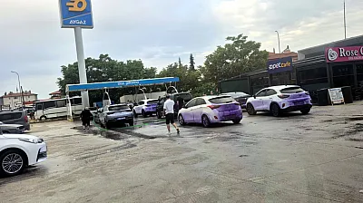 Dinar-Çay Yolunu Kullanan Araçlar Mora Boyandı, Savcılık Olaya El Koydu