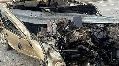 Hurdaya Dönen Araçtan Sağ Çıktı