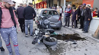 Kurtuluş Caddesi'nde Feci Motosiklet Kazası!