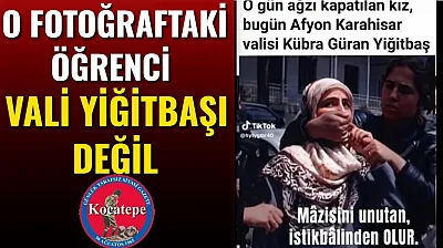 O Fotoğraftaki Öğrenci Vali Yiğitbaşı Değil