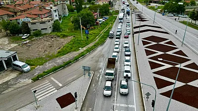 Trafik Yoğunluğu Afyonkarahisar'da Etkisini Gösterdi