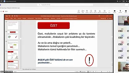 AFSÜ Akademisyenlerine Çevrimiçi Özel Eğitim