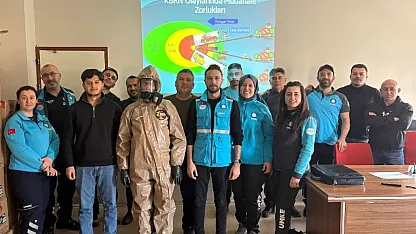 Afyon'da Sağlıkçılara Özel KBRN Eğitimi