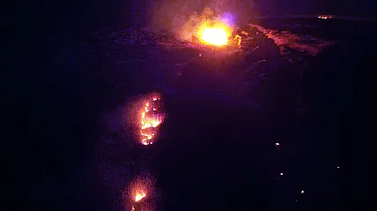 Eber Gölü'nde Yangın