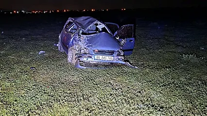 Emirdağ'da Takla Atan Aracın Sürücüsü Yaralandı