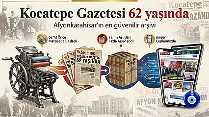 Gazeteniz Kocatepe 62 Yaşında