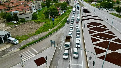Trafik Yoğunluğu Afyonkarahisar'da Etkisini Gösterdi