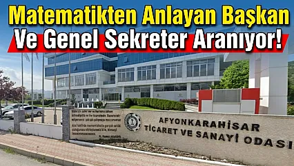 Matematikten Anlayan Başkan Ve Genel Sekreter Aranıyor!
