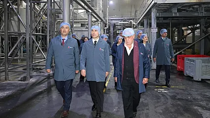 Vali Aktaş Patates Üretimi Tesisini Gezdi