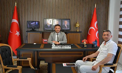 Başkan Kahveci, Yeni Binada Kabulleri Sürdürüyor