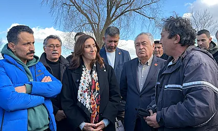 CHP'li Rızvanoğlu Eber Gölü'nde: Kuruyan Her Göl Yoksulluk Demektir!