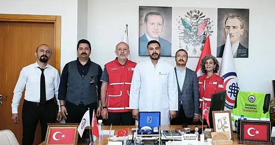 Başhekim Balcı, Türk Kızılayı Yöneticilerini Ağırladı