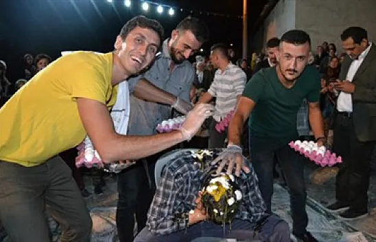 Damat olmaya gitti, 'omlet' oldu!