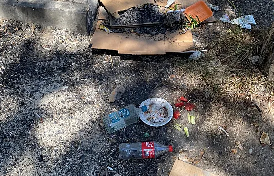 Piknikçiler Çevreye Attığı Çöpler Tepkilere Neden Oluyor