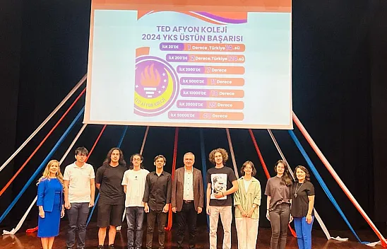 TED Afyon Koleji'nde YKS Başarısı Ödüllendirildi