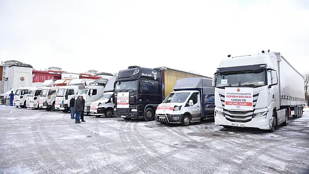 250 araç, 578 personel ve binlerce malzeme gönderdik