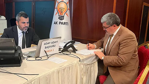 Ali Özkaya adaylık müracaatını yaptı
