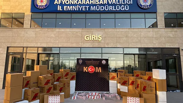 840 bin adet makaron ele geçirildi